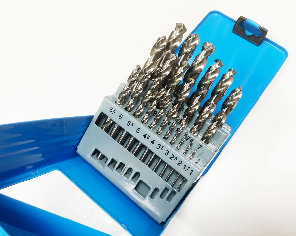 HSS DRILL BIT SET 25PC 1-13mm 0.5mm INCREMENTS - TOOLZONE KDPDR209