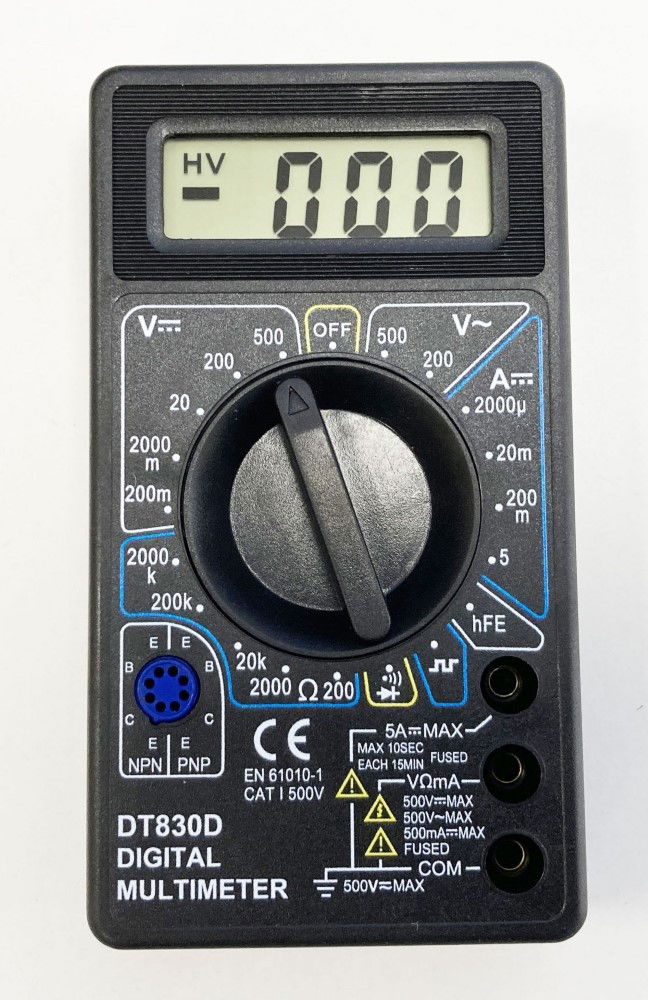 DIGITAL MULTIMETER STANDARD 3-1/2 DISPLAY MAX 1999 - TOOLZONE KDPEL059