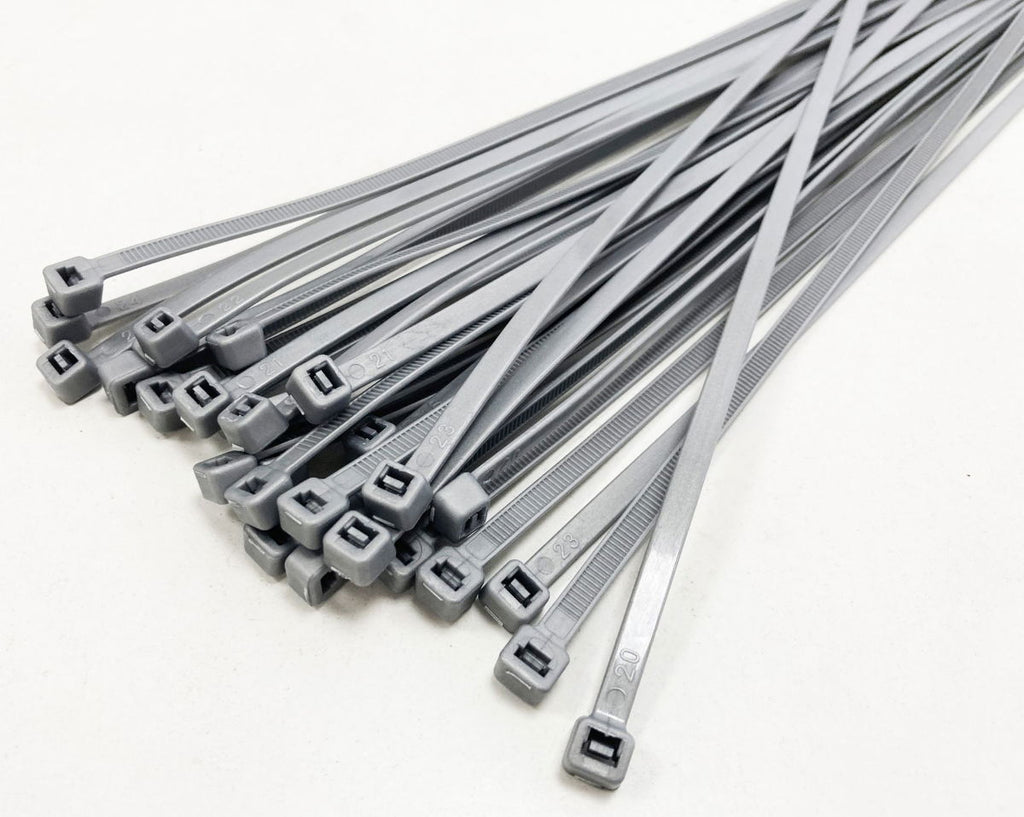 CABLE TIES 30PC 15 SILVER 4.0mm WIDE - TOOLZONE KDPEL104
