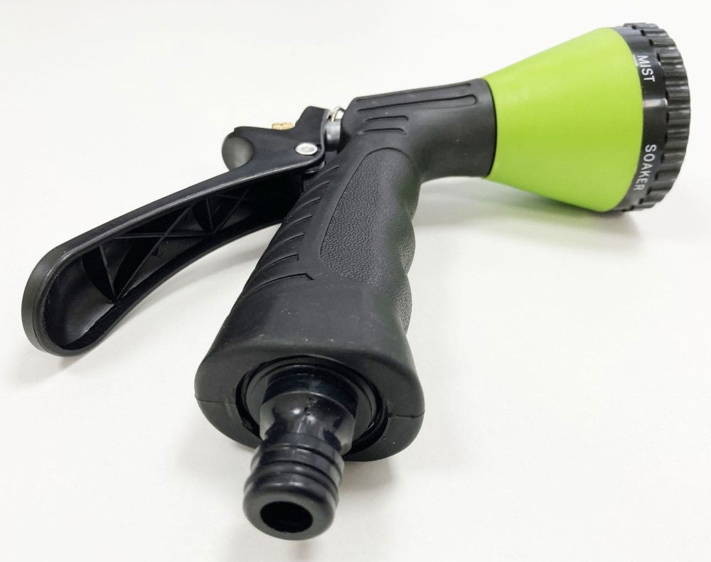 WATER SPRAY GUN 6 PATTERN GREEN HEAVY DUTY - TOOLZONE KDPGD168