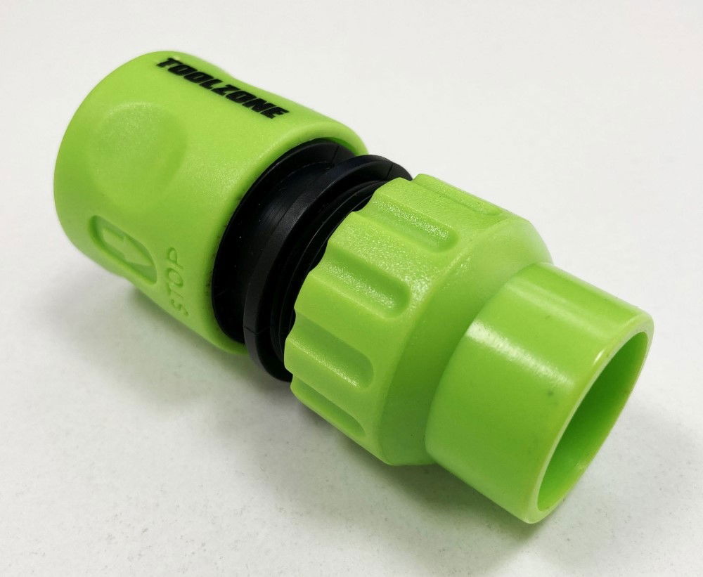 WATER STOP CONNECTOR WITH HOSE PROTECTOR - TOOLZONE KDPGD175
