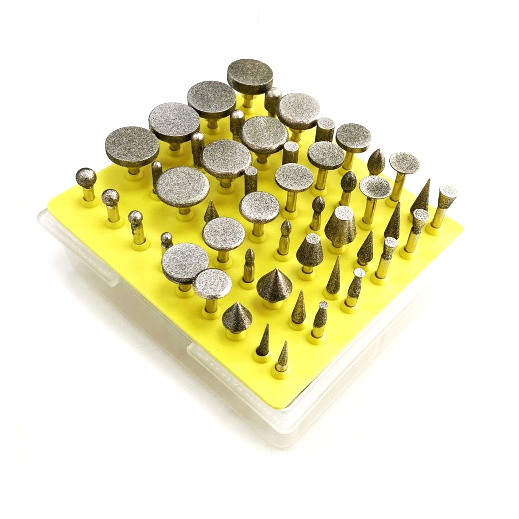 DIAMOND BURR SET 50 PIECE 120grit 1/8 SHANK IN CASE - TOOLZONE KDPHB197