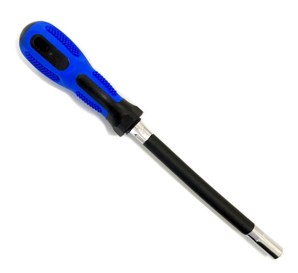 HOSE CLIP DRIVER 7mm FLEXIBLE SHAFT RUBBER GRIP HANDLE - TOOLZONE KDPHB241