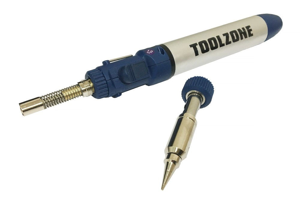 BUTANE SOLDER PENCIL TORCH 2 IN 1 GAS POWERED - TOOLZONE KDPHB288