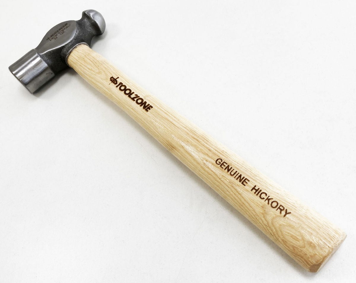 BALL PEIN HAMMER 32oz HICKORY HANDLE 370mm - TOOLZONE KDPHM067