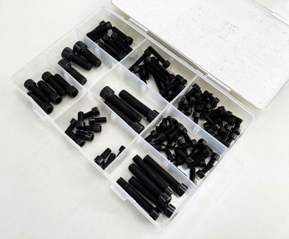 HEX CAP BOLTS ASSORTMENT 106pc CARBON STEEL M4-M10 - TOOLZONE KDPHW005