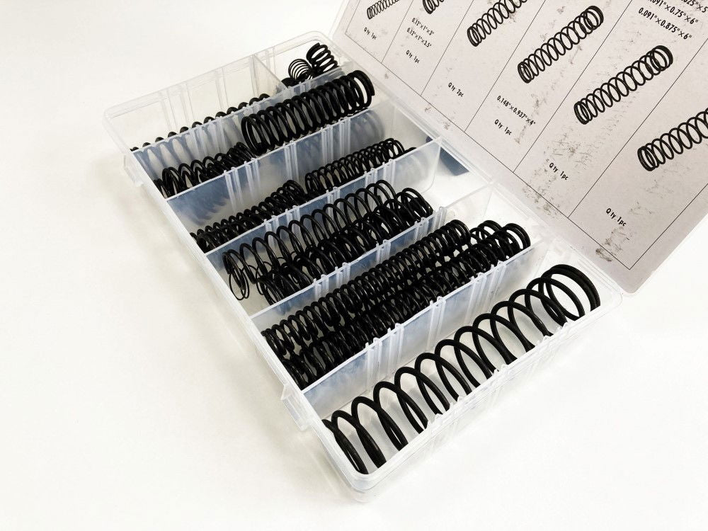 COMPRESSION SPRING ASSORTMENT 29pc LARGE RUST RESISTANT VARIOUS SIZES - TOOLZONE KDPHW015