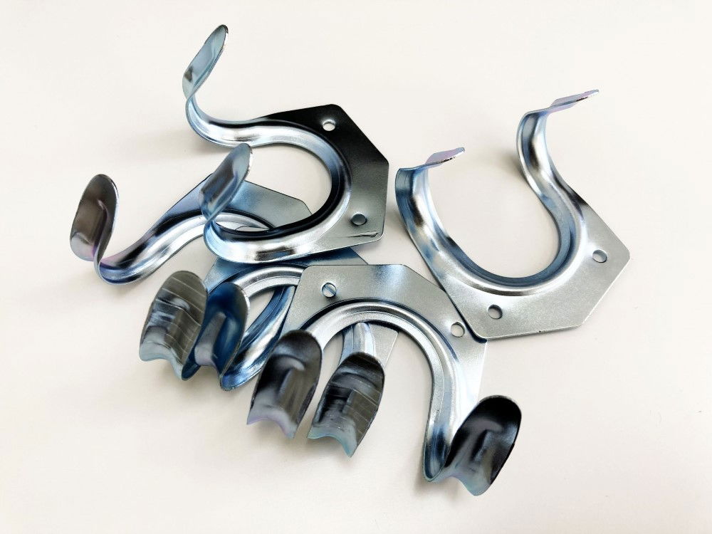 TOOL HOOK SET 5pc 75mm HEIGHT WITH FIXINGS - TOOLZONE KDPHW154