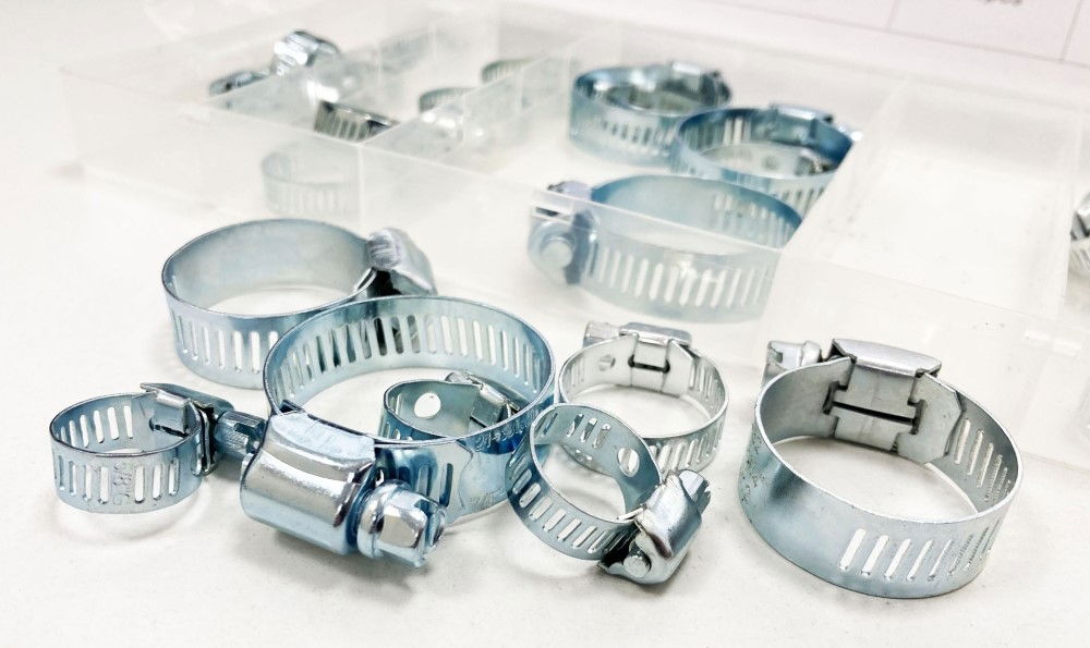 HOSE CLAMP ASSORTMENT 26pc IN STORAGE BOX - TOOLZONE KDPHW165