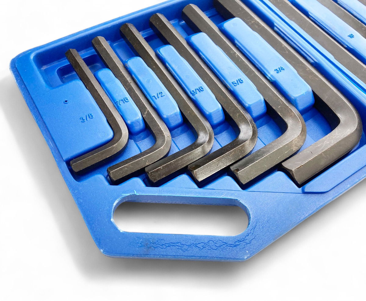 HEX KEY SET JUMBO METRIC AND AF 12pc IN CASE 40CR - TOOLZONE KDPHX024