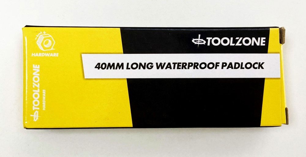 PADLOCK LONG SHANK CAST IRON 38mm 65mm SHACKLE WITH 3 KEYS - TOOLZONE KDPLK031