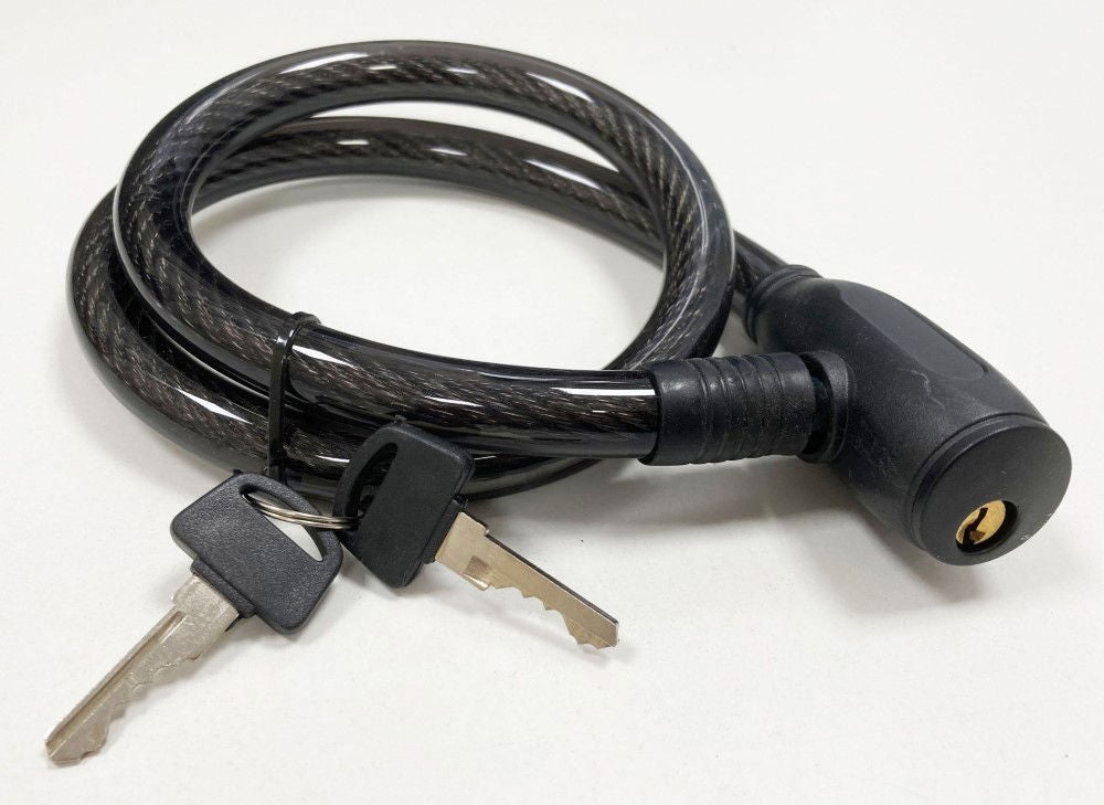 CABLE LOCK 15mm x 800mm WITH 2 KEYS - TOOLZONE KDPLK097