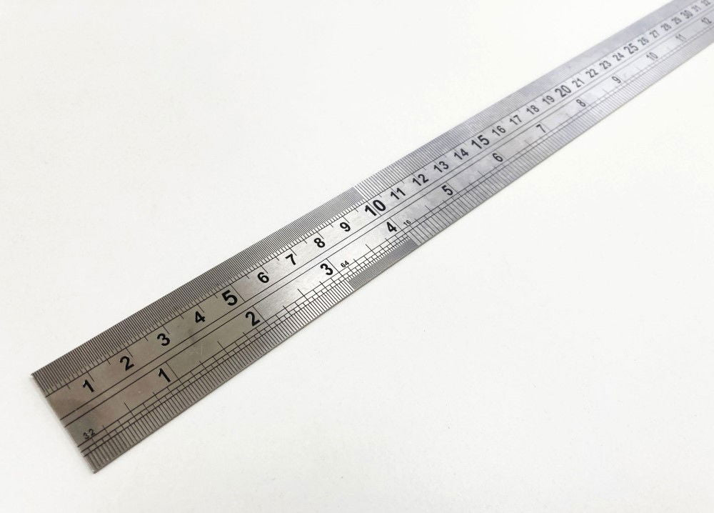 STAINLESS STEEL RULER 24 1.2mm THICKNESS METRIC AND IMPERIAL - TOOLZONE KDPMS101