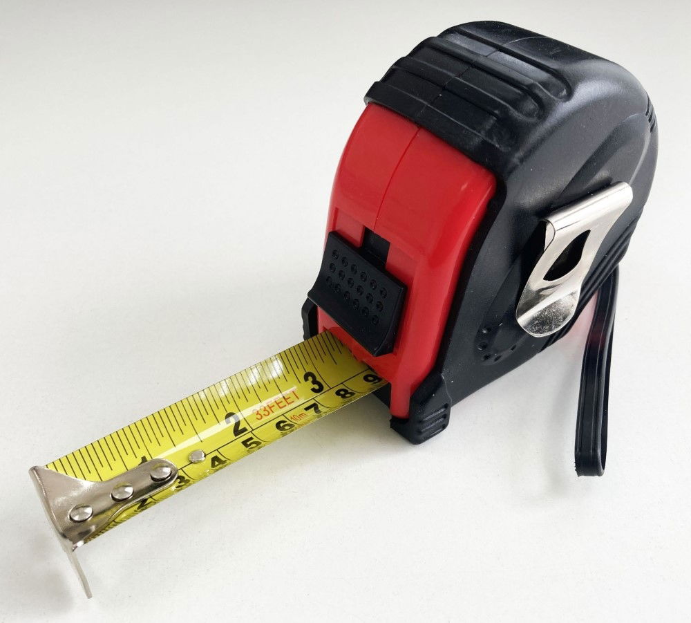 TAPE MEASURE 10m x 32mm RUBBER COATED METRIC AND IMPERIAL - TOOLZONE KDPMS125