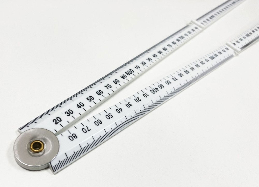FOLDING PLASTIC RULE 1m METRIC AND IMPERIAL - TOOLZONE KDPMS165