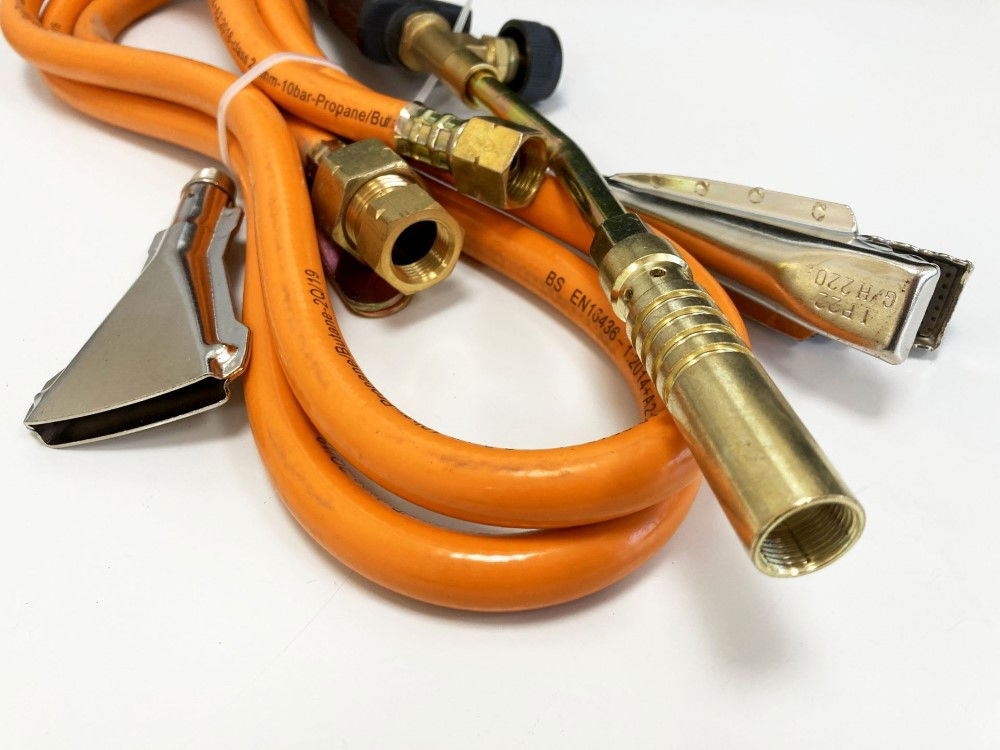 PLUMBER GAS TORCH KIT WITH 1.5m HOSE VARIABLE CONTROL PROPANE ONLY - TOOLZONE KDPPB022
