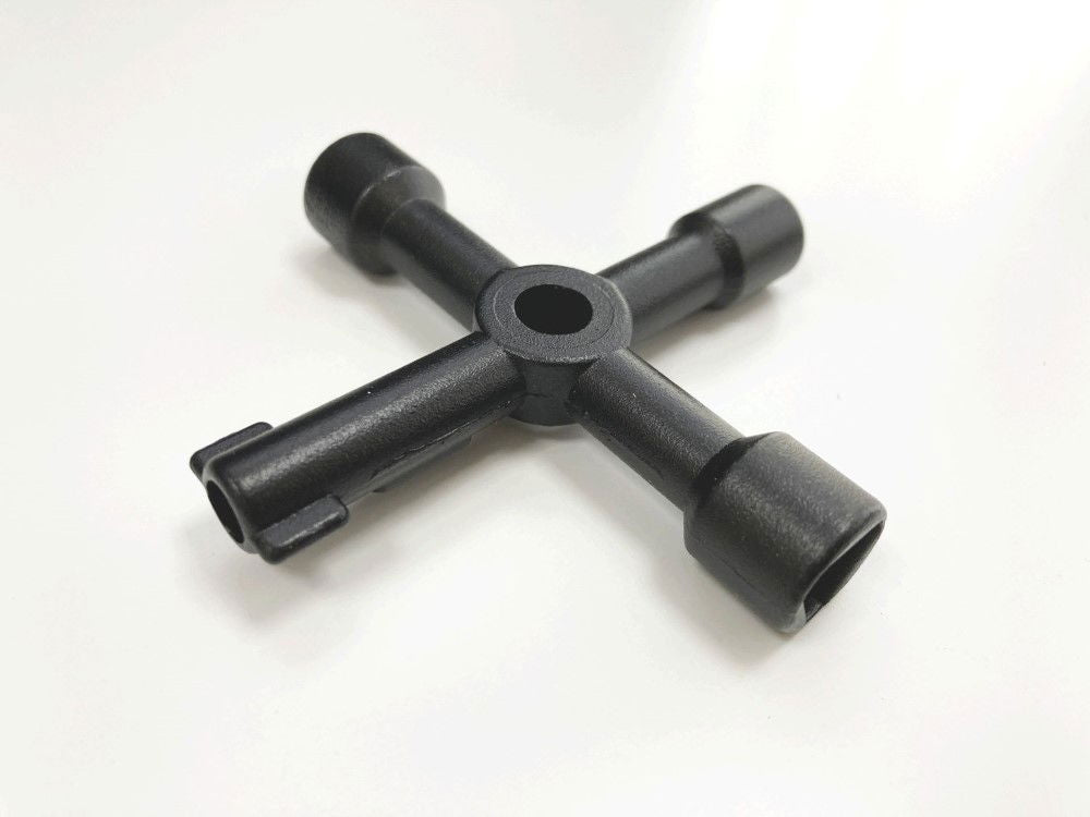 4 WAY UTILITY KEY FOR GAS ELECTRIC METER CUPBOARDS STOP COCKS RADIATORS - TOOLZONE KDPPB058
