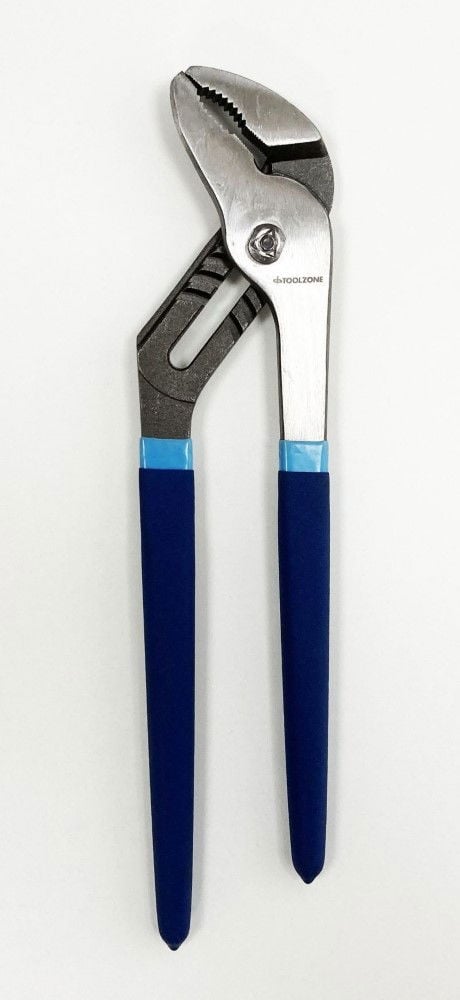 WATER PUMP PLIERS 12 SATIN FINISH GROOVE JOINT - TOOLZONE KDPPL161