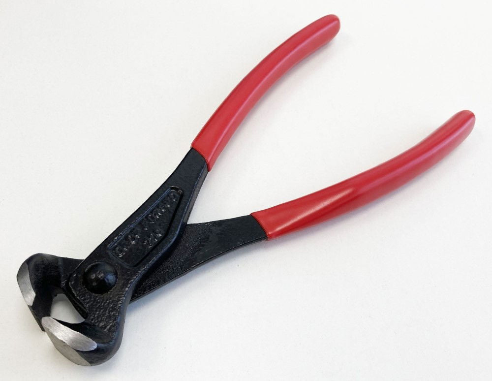 END CUT PLIERS 8 RED PVC DIPPED HANDLES - TOOLZONE KDPPL224