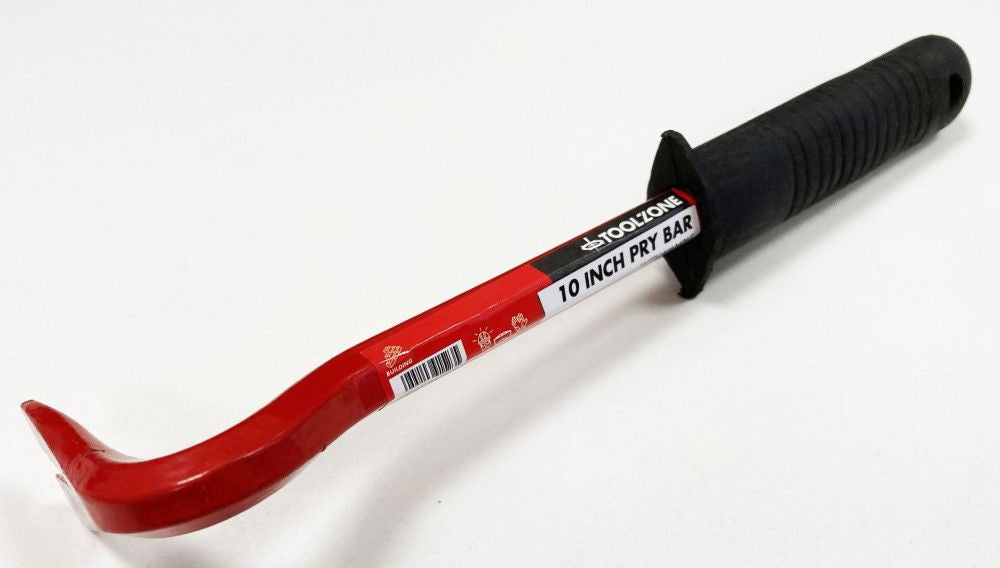 PRY BAR 10 SWAN NECK RUBBER HANDLE - TOOLZONE KDPPN013