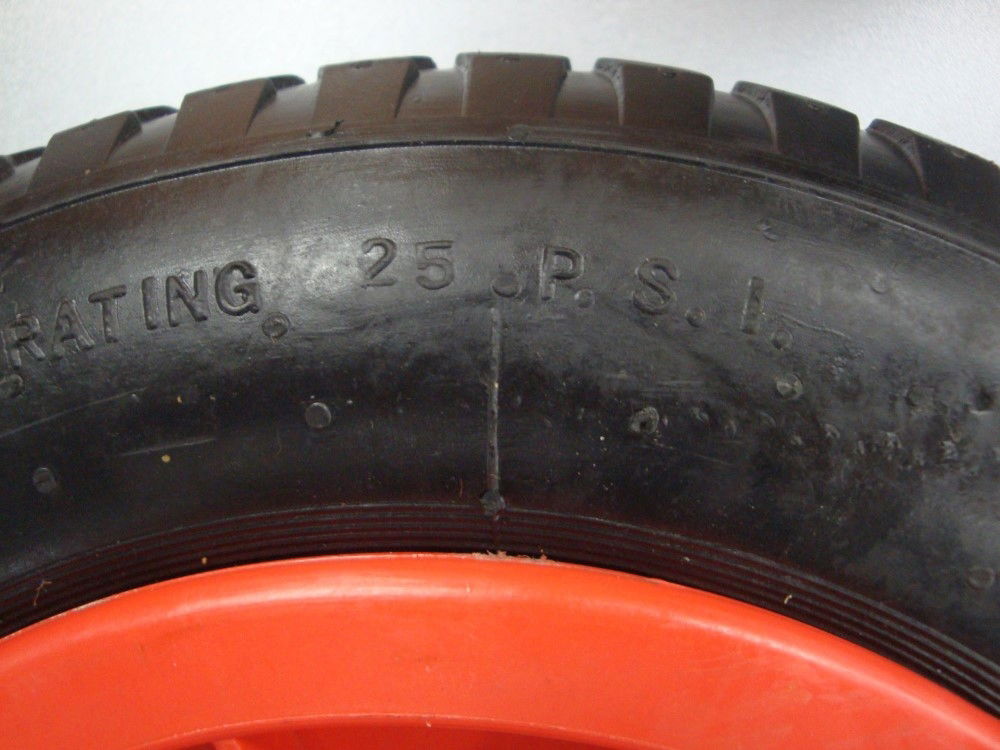 WHEELBARROW WHEEL 350x85mm 4PLY 25mm BORE 3.50-8 - TOOLZONE KDPRM026