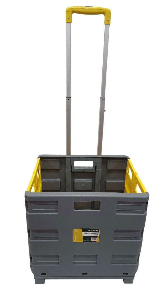 SHOPPING CART EXTRA LARGE YELLOW AND GREY PLASTIC - TOOLZONE KDPRM030