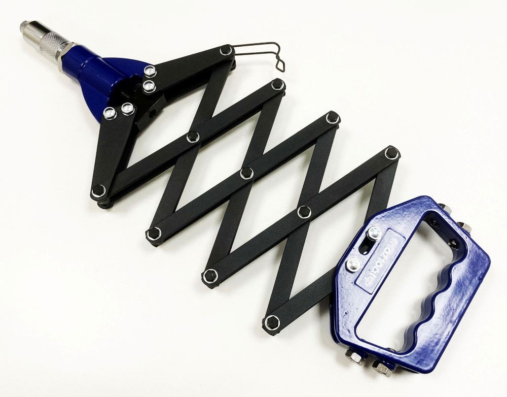 RIVETER LAZY TONG 3.2-6.4mm 3 NOZZLES - TOOLZONE KDPRV005