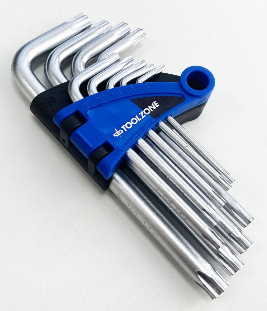 SHORT STAR KEY SET 9PC T10-T50 - TOOLZONE KDPSD073