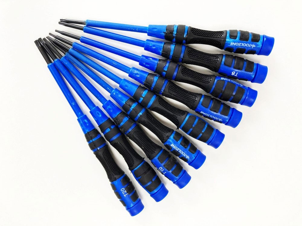 PRECISION STAR SCREWDRIVER SET 9PC T4-T20 SOFT GRIP - TOOLZONE KDPSD084