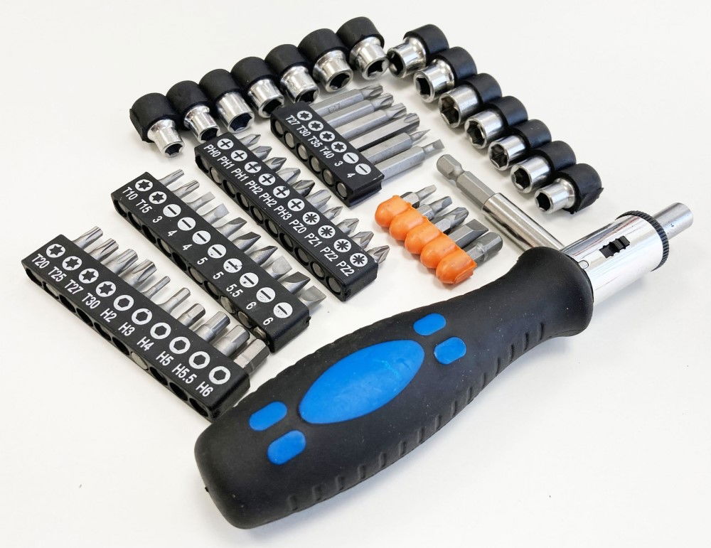 RATCHET SCREWDRIVER AND SOCKET SET 57PC - TOOLZONE KDPSD102