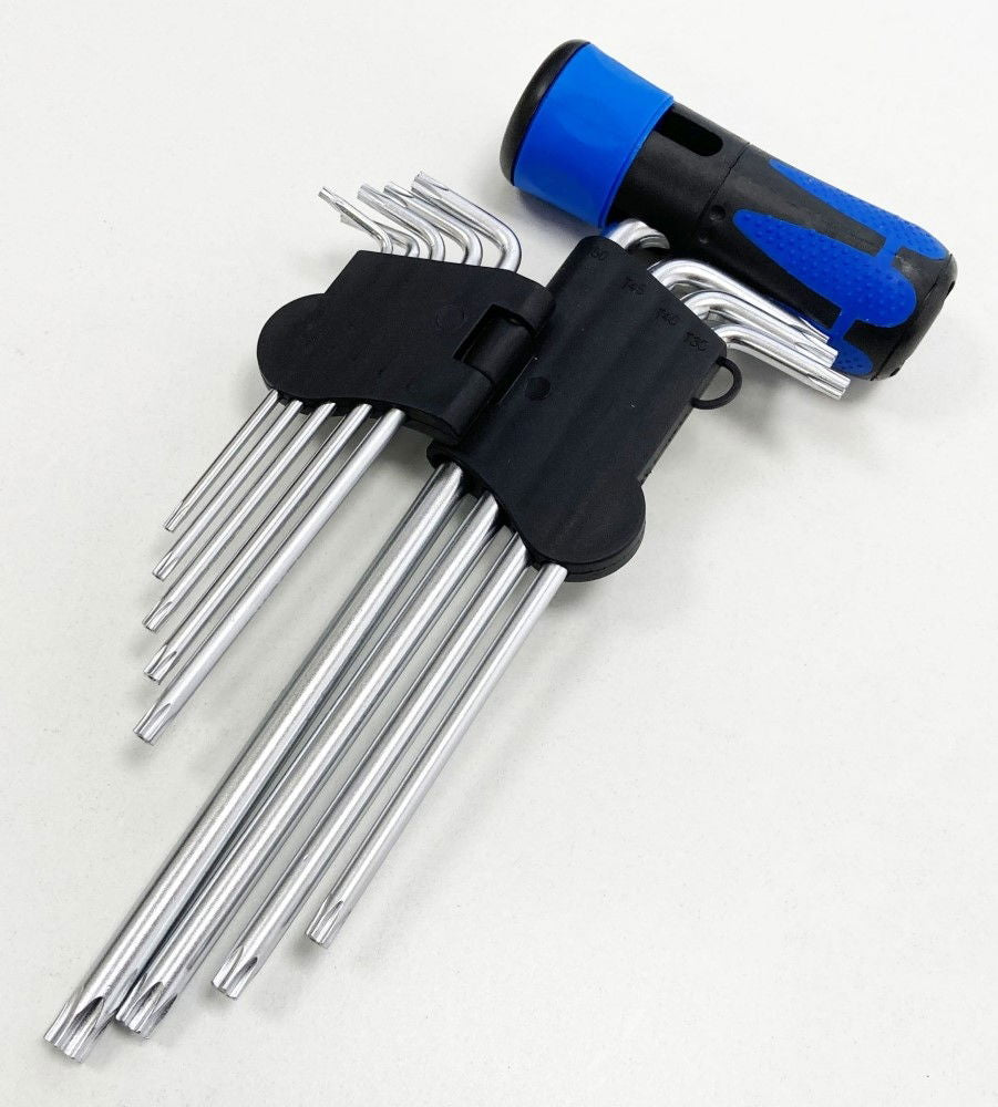 SECURITY STAR KEY SET 9PC WITH HANDLE T10-T50 - TOOLZONE KDPSD139
