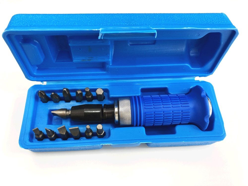 IMPACT SCREWDRIVER SET WITH 13 BITS 1/2 DRIVE - TOOLZONE KDPSD173