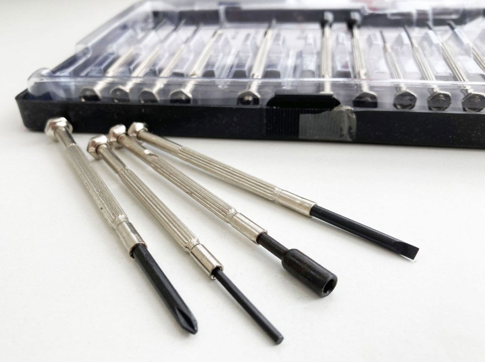 PRECISION SCREWDRIVER SET 16PC PHILLIPS 00-2 SLOT 1-3.5mm HEX 1.5-2.5 STAR 3-5 - TOOLZONE KDPSD212