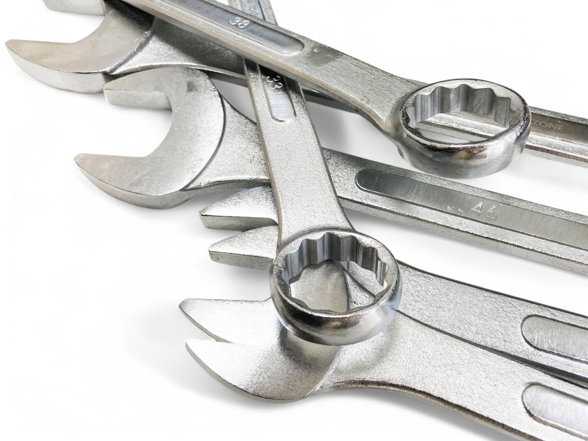JUMBO COMBINATION SPANNERS SET 6PC 33-50mm - TOOLZONE KDPSP008