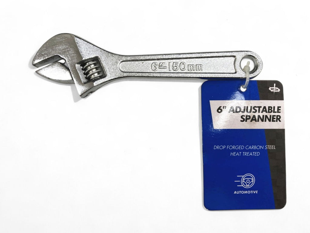 ADJUSTABLE SPANNER 6 MAX JAW 20mm DROP FORGED CHROME PLATED - TOOLZONE KDPSP042