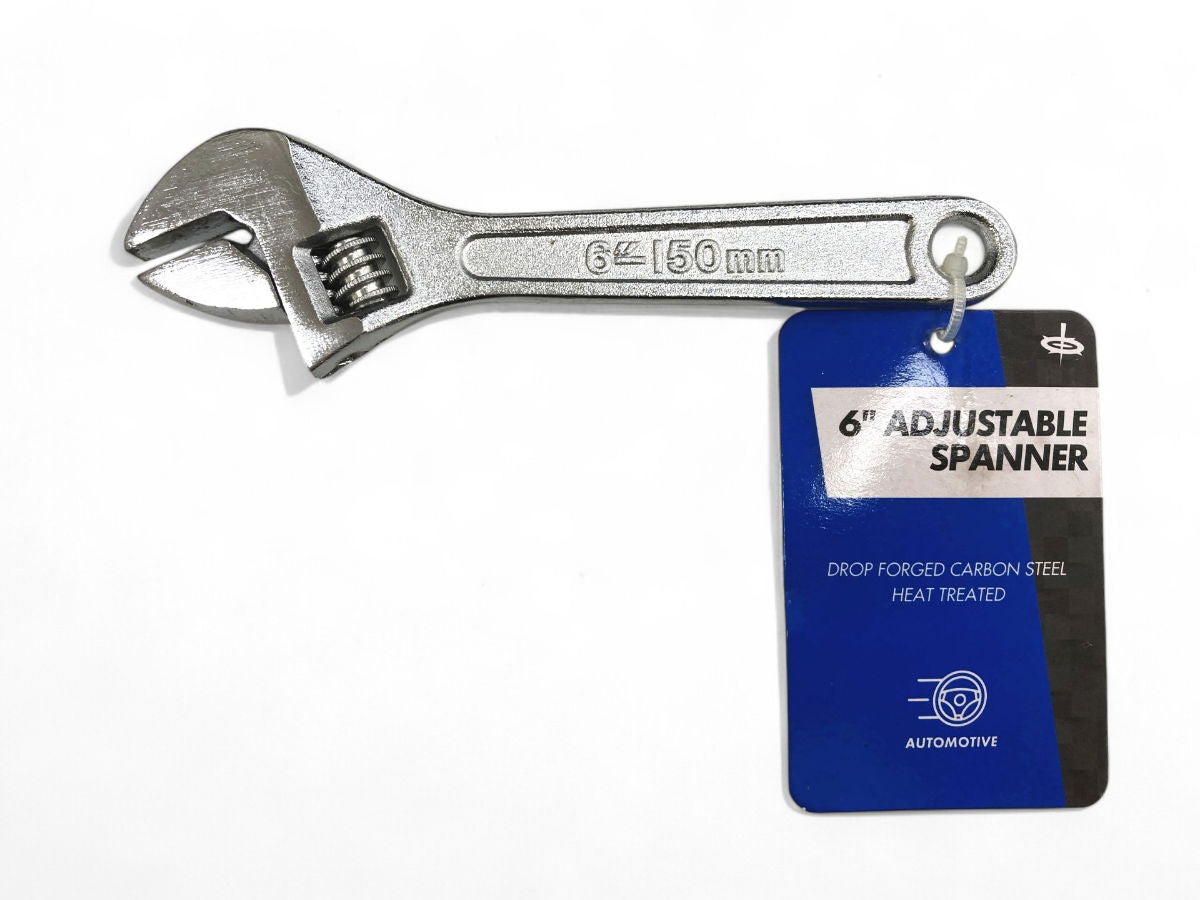ADJUSTABLE SPANNER 6 MAX JAW 20mm DROP FORGED CHROME PLATED - TOOLZONE KDPSP042