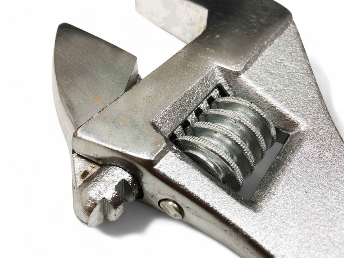 ADJUSTABLE SPANNER 15 MAX JAW 45mm DROP FORGED CHROME PLATED - TOOLZONE KDPSP046