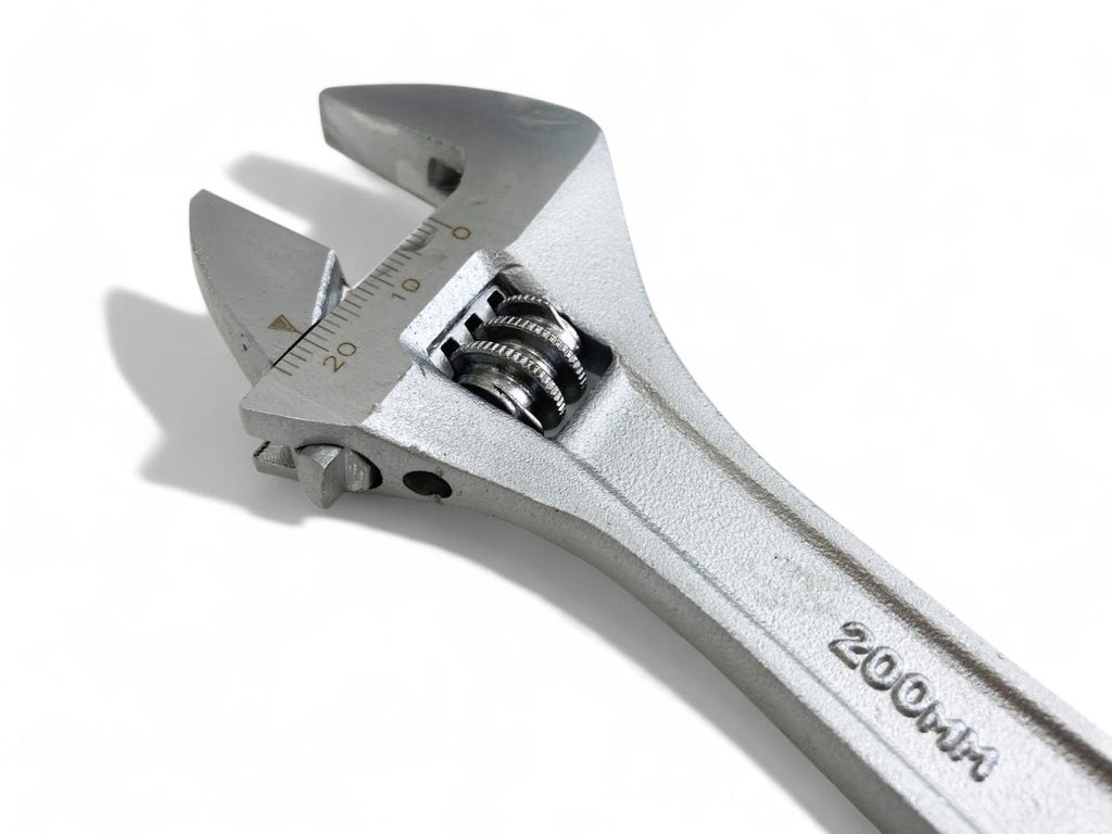 ADJUSTABLE SPANNER 8 MAX JAW 25mm DROP FORGED SATIN FINISH - TOOLZONE KDPSP051