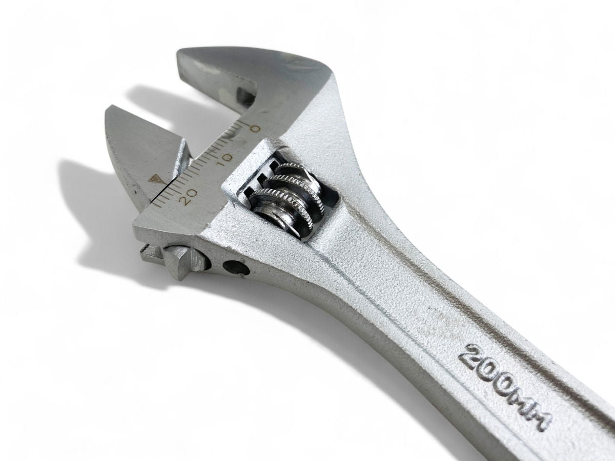 ADJUSTABLE SPANNER 8 MAX JAW 25mm DROP FORGED SATIN FINISH - TOOLZONE KDPSP051