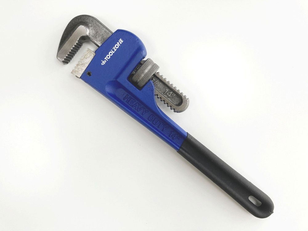 STILLSON WRENCH 14 MAX JAW 71mm DROP FORGED FOAM DIPPED HANDLE - TOOLZONE KDPSP067