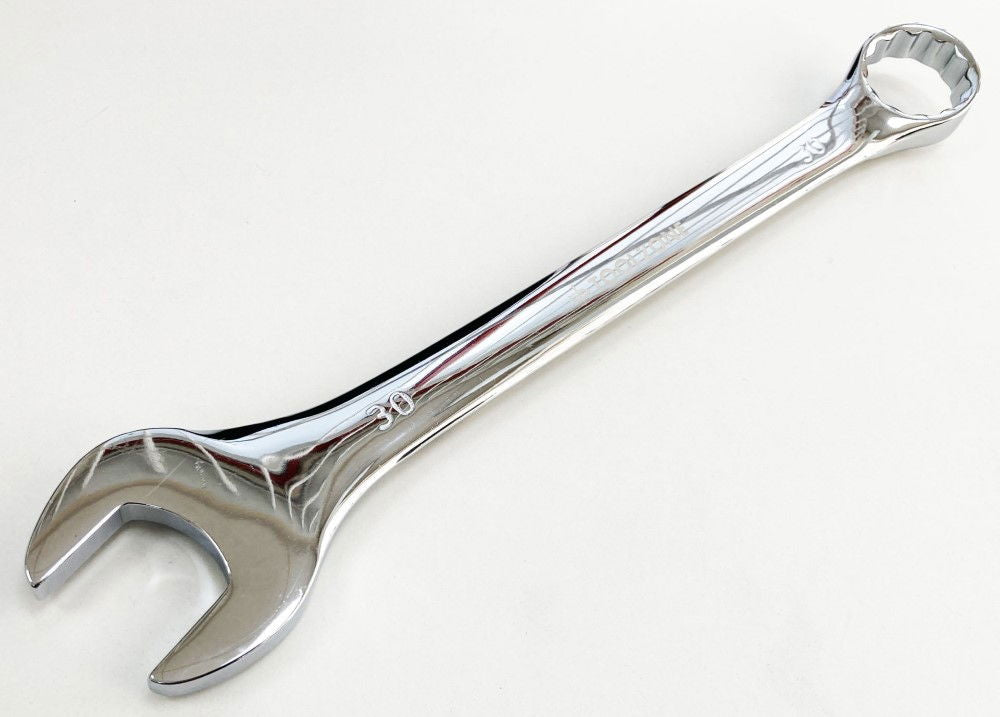 COMBINATION SPANNER 30mm POLISHED CHROME VANADIUM - TOOLZONE KDPSP119