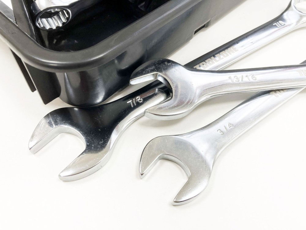 SPANNER SET 32pc METRIC/AF STUBBY AND COMBINATION CHROME VANADIUM - TOOLZONE KDPSP173