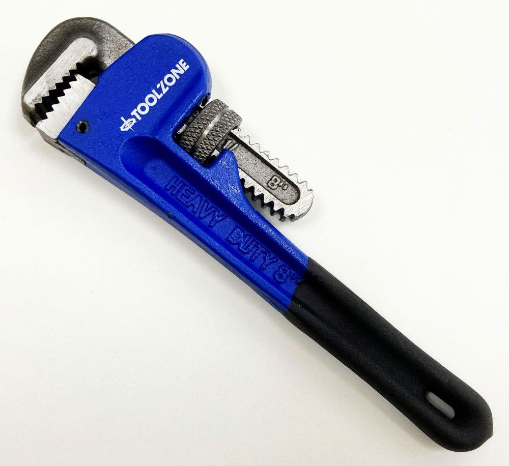 STILLSON WRENCH 8 DROP FORGED CARBON STEEL MAX JAW 30mm - TOOLZONE KDPSP180