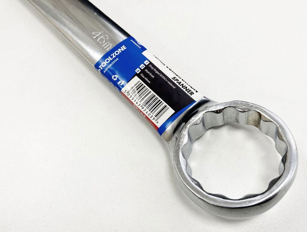 COMBINATION SPANNER 46mm 6150CRV MATT FINISH - TOOLZONE KDPSP187