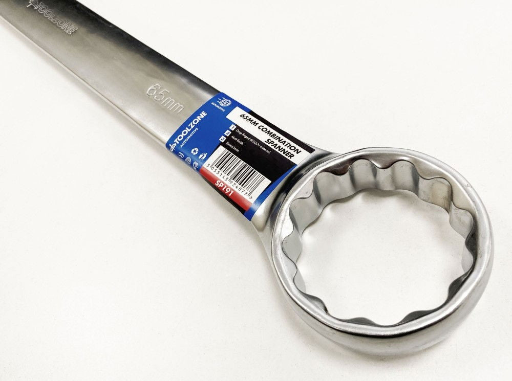COMBINATION SPANNER 65mm 6150CRV MATT FINISH - TOOLZONE KDPSP191
