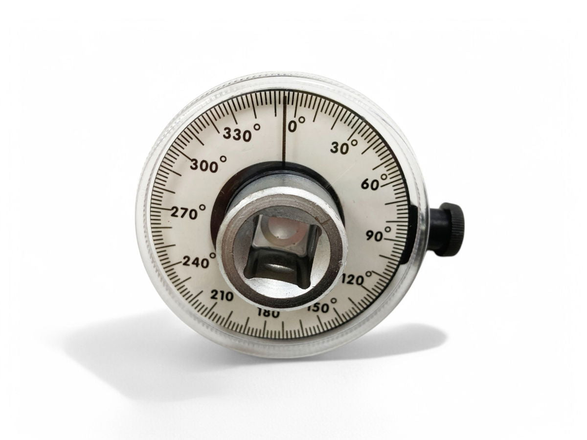 ANGULAR TORQUE GAUGE 1/2 DRIVE CHROME VANADIUM 2 DEGREE GRADUATIONS - TOOLZONE KDPSS008