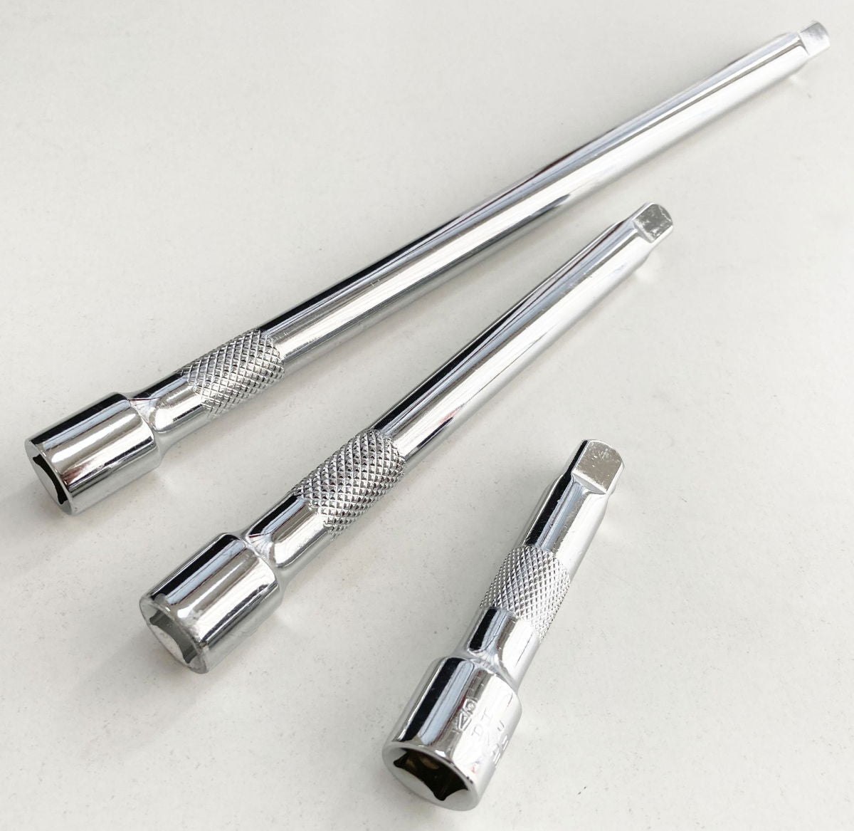 EXTENSION BAR SET 3/8 DRIVE 3pc 3 6 10 CRV SATIN FINISH - TOOLZONE KDPSS026