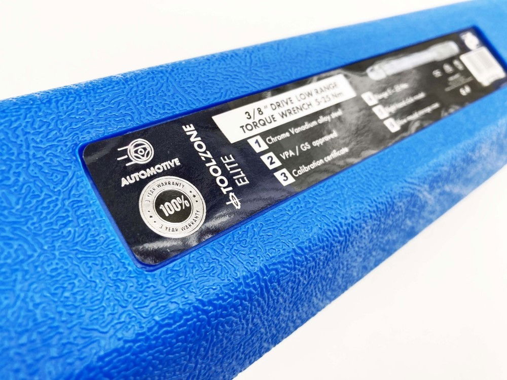 TORQUE WRENCH 3/8 DRIVE 5-25nm CALIBRATION CERTIFICATE LOCKING NUT - TOOLZONE KDPSS030