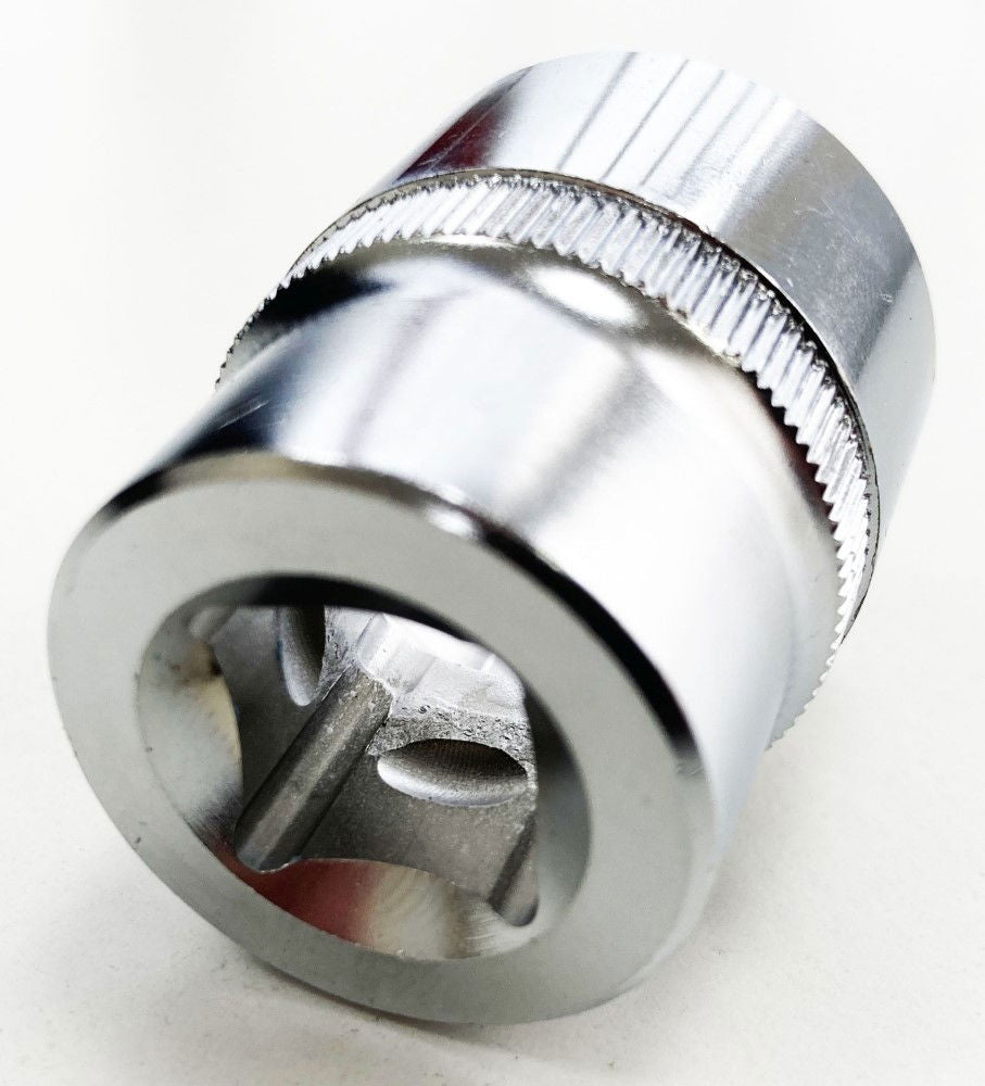 SOCKET 1/2 DRIVE 24mm CRV SATIN SINGLE HEX - TOOLZONE KDPSS083