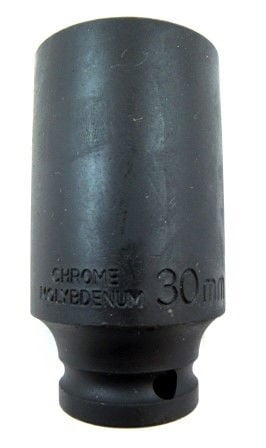 IMPACT SOCKET 1/2 DRIVE DEEP 30mm CRMO - TOOLZONE KDPSS132